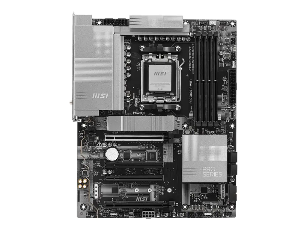 MSI PRO X870-P WIFI - Motherboard - ATX - Socket AM5 - AMD X870 Chipsatz - Wi-Fi 7, 5 Gigabit Ethernet, Bluetooth - Onboard-Grafik (CPU erforderlich) - HD Audio (8-Kanal)