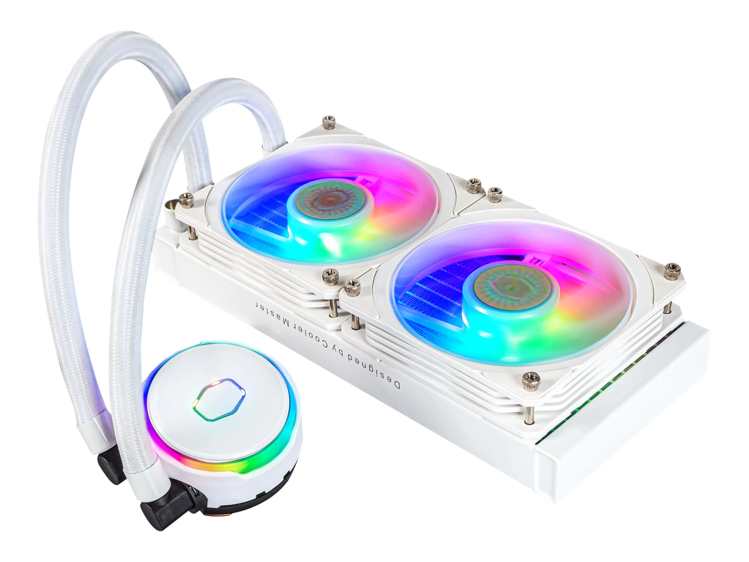 Cooler Master MasterLiquid PL240 FLUX - Prozessor-Flüssigkeitskühlsystem - Kühlergröße: 240 mm - (für: LGA1151, LGA2011, LGA2011-3, LGA2066, LGA1150, LGA1155, LGA1156, LGA1200, LGA1700, AM2, AM2+, AM3, AM3+, AM4, FM1, FM2, FM2+, TR4) MLY-D24M-A23PZ