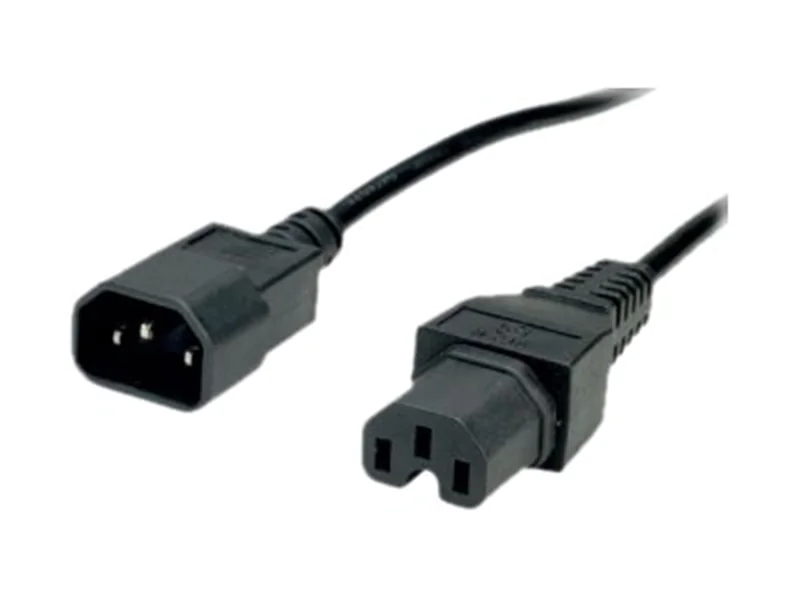 VALUE - Spannungsversorgungs-Verlängerungskabel - IEC 60320 C14 zu IEC 60320 C15 - 250 V - 10 A - 3 m - Schwarz VALUE - Spannungsversorgungs-Verlängerungskabel - IEC 60320 C14 zu IEC 60320 C15 - 250 V - 10 A - 3 m - Schwarz