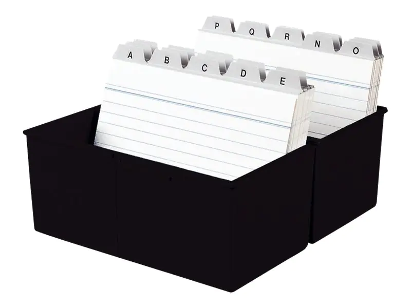 HAN Karteikasten 976-13 DIN A6 quer max. 400Karten PS schwarz