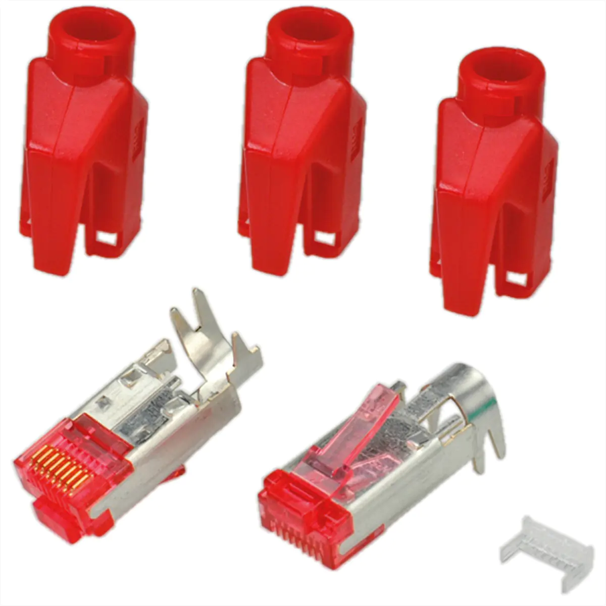 Hirose EFB Elektronik H7641.6-50, RJ-45, Rot, Männlich, Gerade, Cat6, S/UTP (STP)