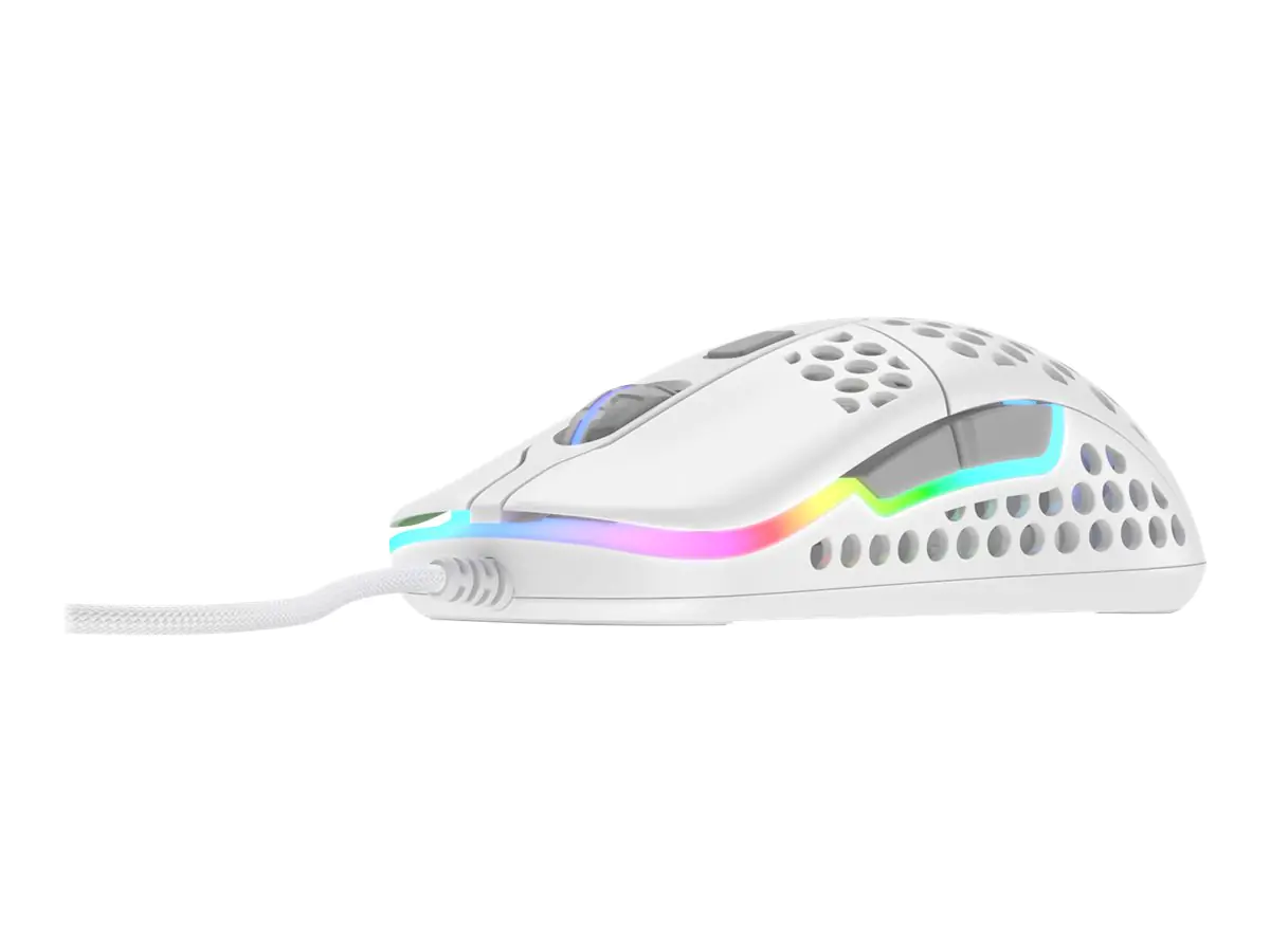 Xtrfy M42 - Maus - optisch - kabellos - 2.4 GHz - kabelloser Empfänger (USB) - weiß