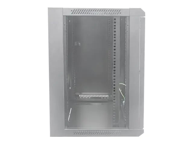 Intellinet Network Cabinet, Wall Mount (Standard), 12U, Usable Depth 410mm/Width 510mm, Grey, Flatpack, Max 60kg, Metal & Glass Door, Back Panel, Removeable Sides, Suitable also for use on desk or floor, 19",Parts for wall install (eg screws/rawl plugs) n Intellinet Network Cabinet, Wall Mount (Standard), 12U, Usable Depth 410mm/Width 510mm, Grey, Flatpack, Max 60kg, Metal & Glass Door, Back Panel, Removeable Sides, Suitable also for use on desk or floor, 19",Parts for wall install (eg screws/rawl plugs) n