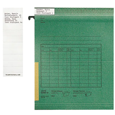 Leitz Beschriftungsschild ALPHA 24650001 weiß 100 St./Pack.