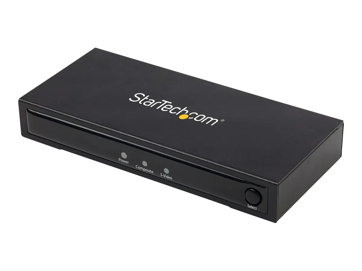 StarTech VID2HDCON2 S-Video oder Composite zu HDMI Konverter mit Audio (720p, NTSC & PAL, HDMI Upscaler, Mac & Windows) - Videokonverter - Composite Video, S-video - HDMI - Schwarz StarTech VID2HDCON2 S-Video oder Composite zu HDMI Konverter mit Audio (720p, NTSC & PAL, HDMI Upscaler, Mac & Windows) - Videokonverter - Composite Video, S-video - HDMI - Schwarz