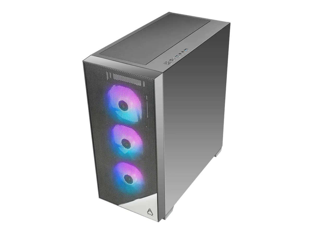 AZZA Aero - Tower - E-ATX - keine Spannungsversorgung (ATX) - Schwarz - USB/Audio