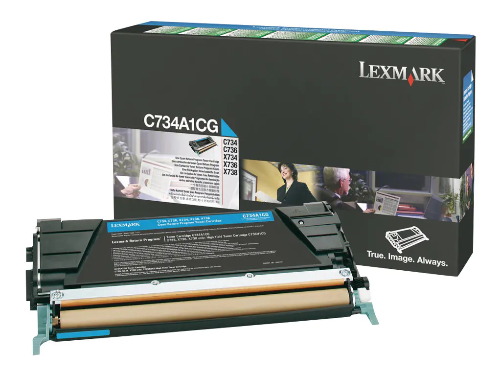 Lexmark - Cyan - Original - Tonerpatrone LCCP, LRP - für Lexmark C734, C736, X734, X736, X738