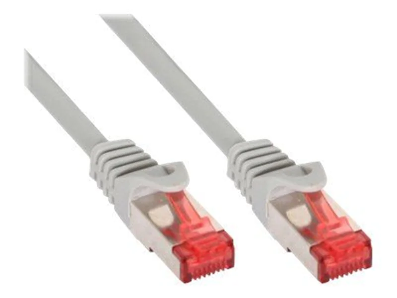 InLine Patchkabel - S/FTP (PiMf) - Cat.6 - halogenfrei - Kupfer - grau - 20m 76920