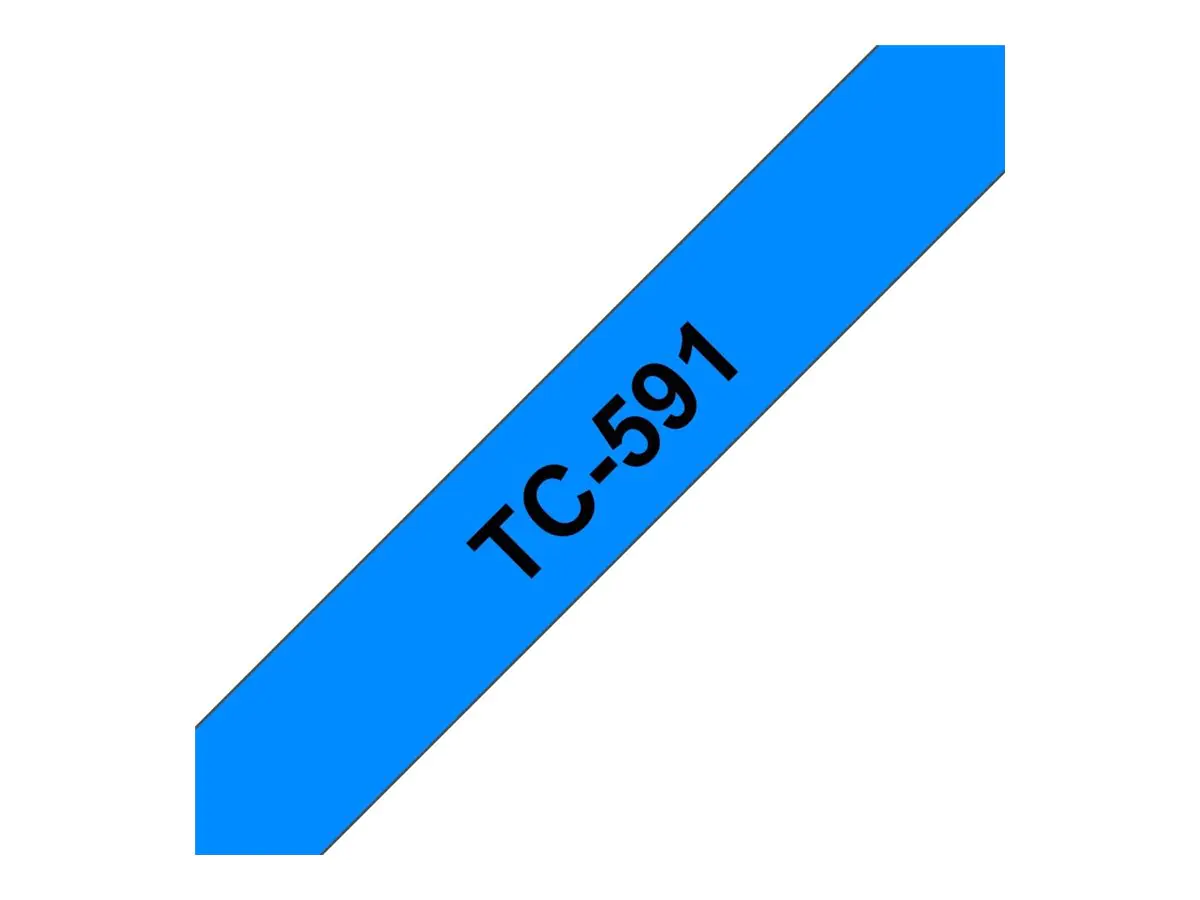 Brother TC591 - 9 mm x Schwarz auf Blau - laminiertes