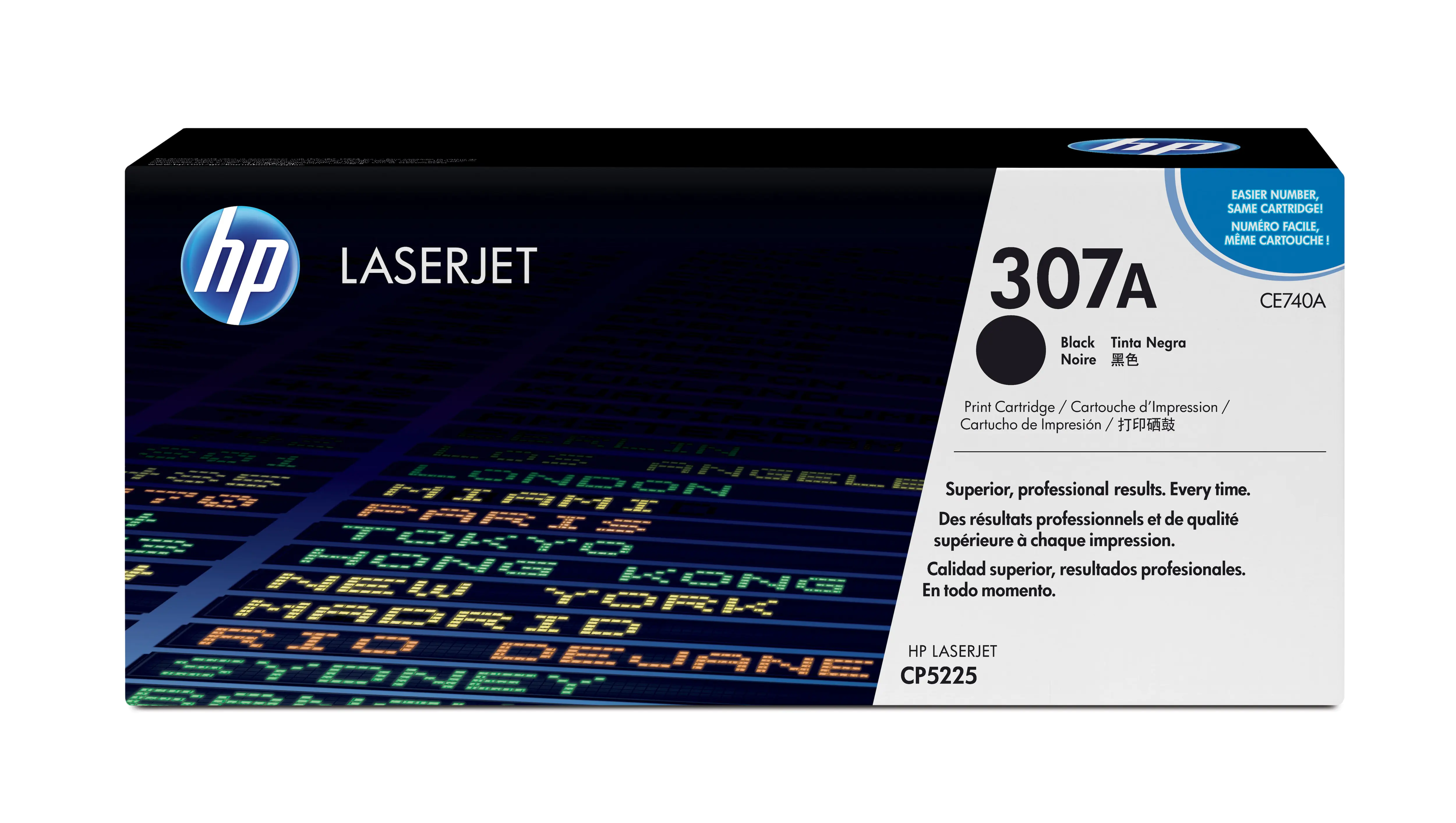 HP 307A - Schwarz - Original - LaserJet - Tonerpatrone (CE740A) - für Color LaserJet Professional CP5225, CP5225dn, CP5225n HP 307A - Schwarz - Original - LaserJet - Tonerpatrone (CE740A) - für Color LaserJet Professional CP5225, CP5225dn, CP5225n