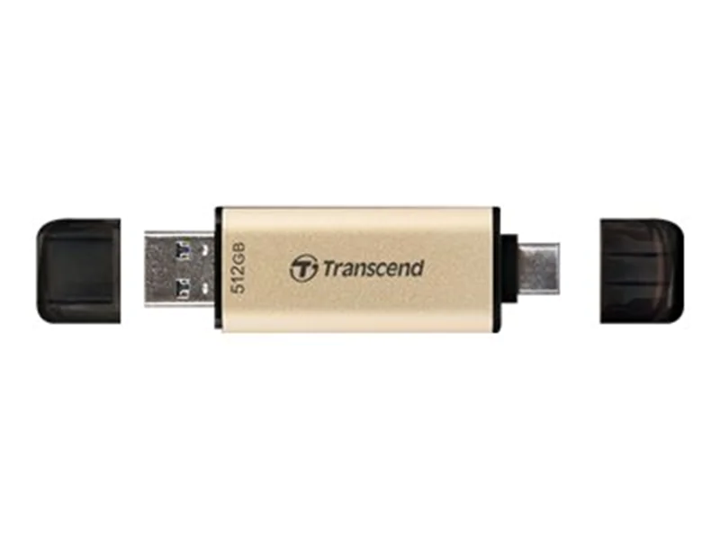 Transcend JetFlash 930C - USB-Flash-Laufwerk - 512 GB - USB 3.2 Gen 1 / USB-C - Gold Transcend JetFlash 930C - USB-Flash-Laufwerk - 512 GB - USB 3.2 Gen 1 / USB-C - Gold