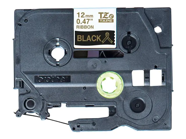 Brother TZe-R334 - Seidig - gold auf schwarz - Rolle (1,2 cm x 4 m) 1 Kassette(n) Band - für P-Touch PT-E310BTVP
