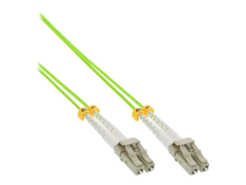 InLine - Patch-Kabel - LC Multi-Mode (M) zu LC Multi-Mode (M) - 15 m - Glasfaser - Duplex - 50/125 Mikrometer - OM5 - halogenfrei - grün InLine - Patch-Kabel - LC Multi-Mode (M) zu LC Multi-Mode (M) - 15 m - Glasfaser - Duplex - 50/125 Mikrometer - OM5 - halogenfrei - grün