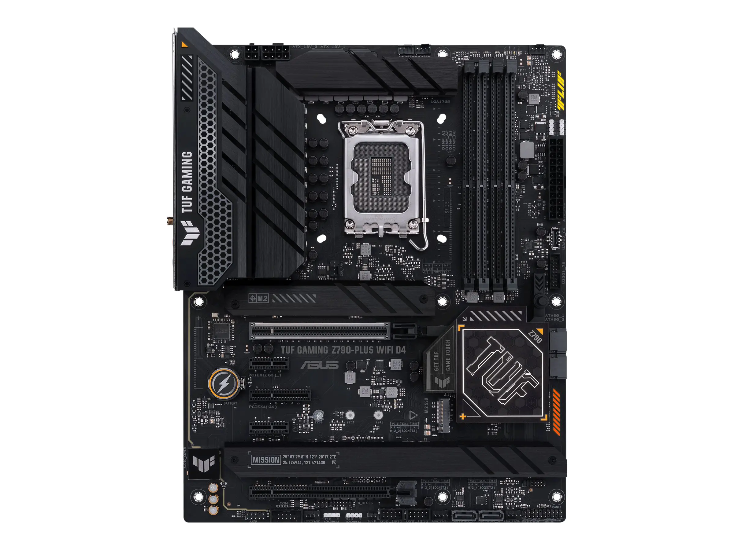 ASUS TUF Gaming Z790-Plus WiFi D4 - Motherboard - ATX - LGA1700-Sockel - Z790 Chipsatz - USB-C 3.2 Gen 2x2, USB 3.2 Gen 2, USB 3.2 Gen 1, USB-C 3.2 Gen2 - 2.5 Gigabit LAN, Wi-Fi 6, Bluetooth - Onboard-Grafik (CPU erforderlich) - HD Audio (8-Kanal)