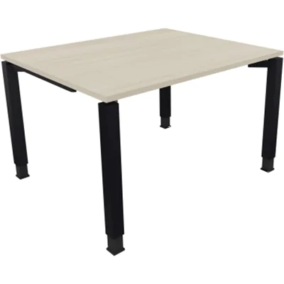 Schreibtisch Vierfuß Quadratrohr B1200xT1000xH680-820 an/Akazie hell Schreibtisch Vierfuß Quadratrohr B1200xT1000xH680-820 an/Akazie hell