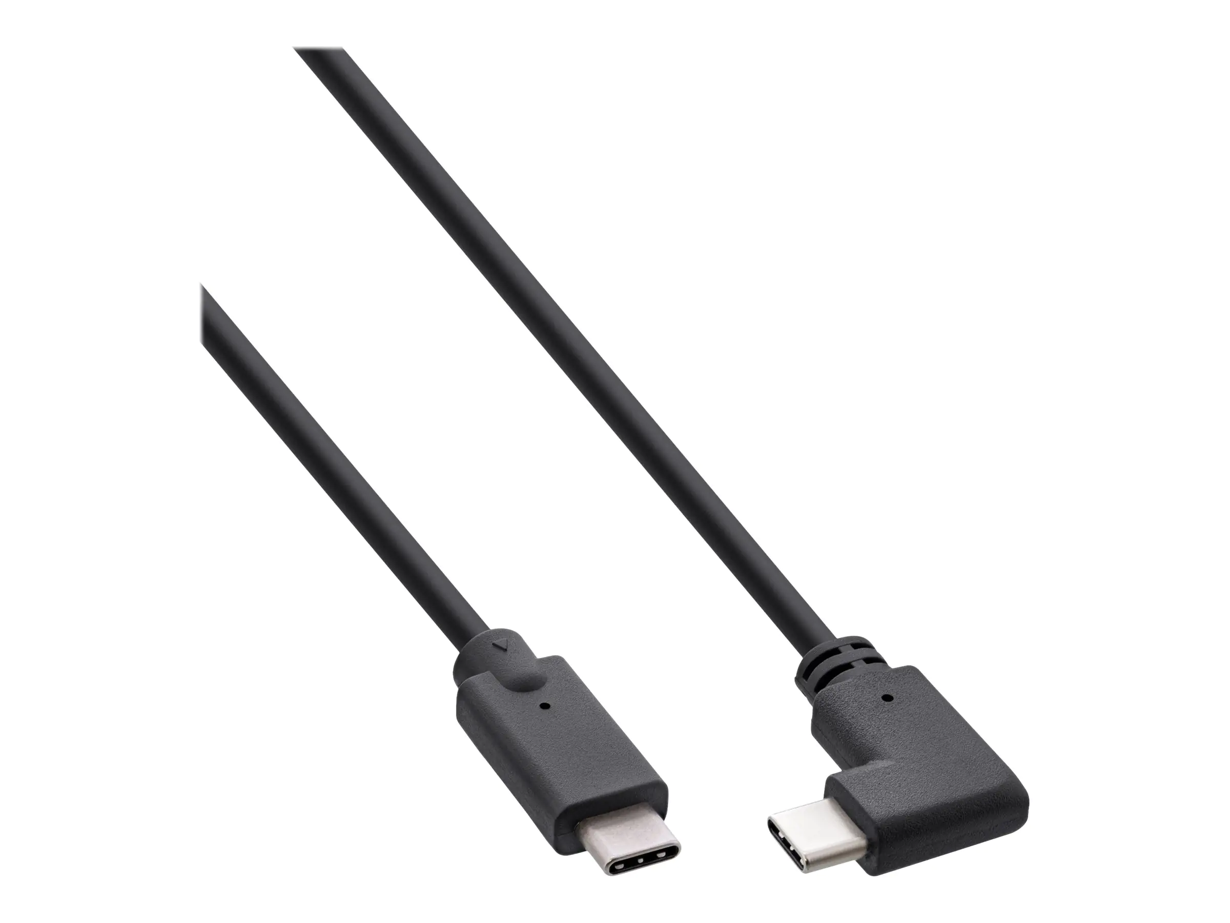 InLine - USB-Kabel - 24 pin USB-C (M) zu 24 pin USB-C (M) gewinkelt - USB 3.2 Gen 2 - 50 cm - unterstützt Power Delivery 3.0, bis zu 20 Gbps Datentransferrate - Schwarz InLine - USB-Kabel - 24 pin USB-C (M) zu 24 pin USB-C (M) gewinkelt - USB 3.2 Gen 2 - 50 cm - unterstützt Power Delivery 3.0, bis zu 20 Gbps Datentransferrate - Schwarz