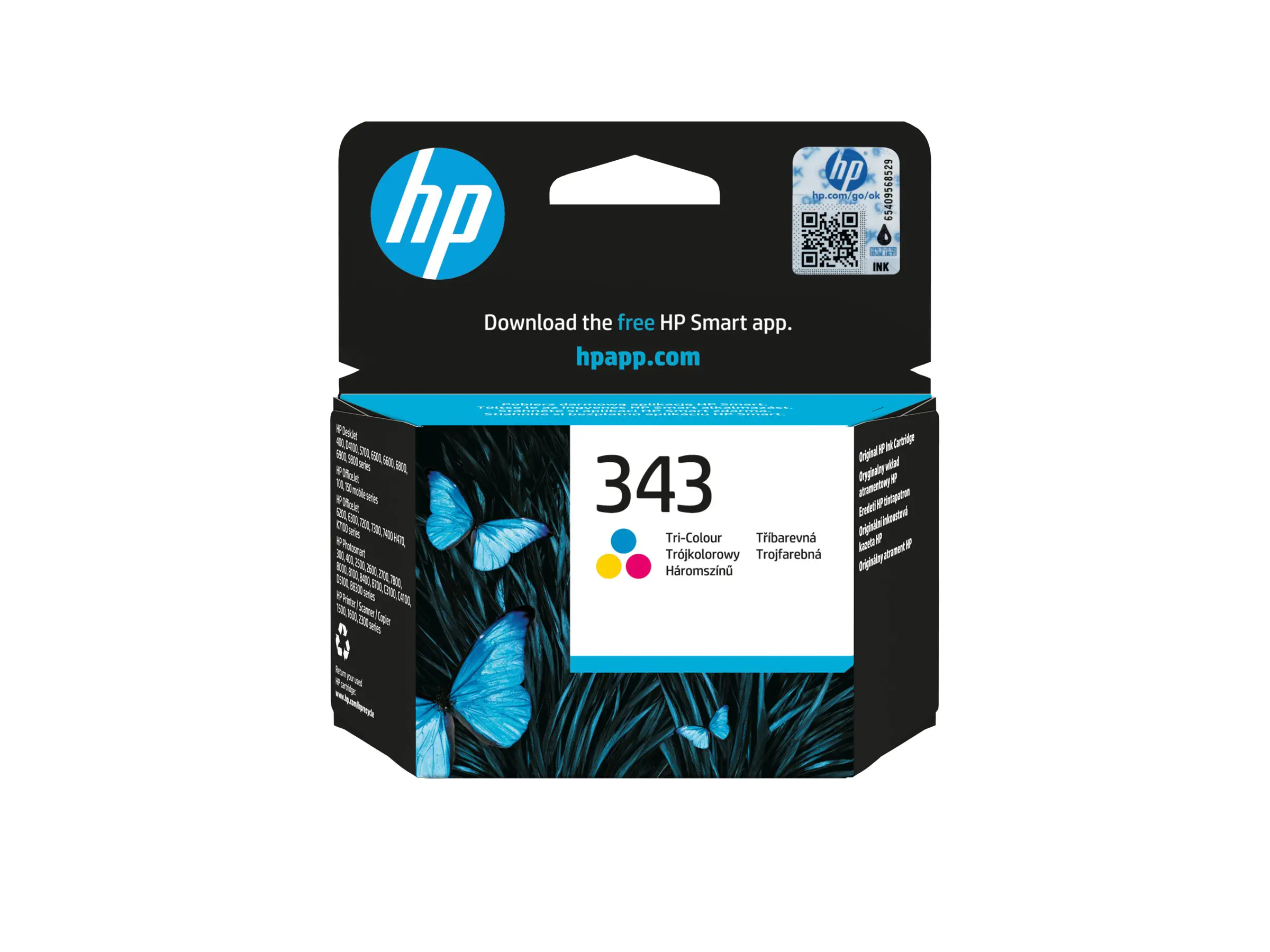 HP 343 - Farbe (Cyan, Magenta, Gelb) - original - Tintenpatrone - für Officejet 100, 150; Photosmart C4210, C4272, C4340, C4385, C4390, D5360, D5363, D5368