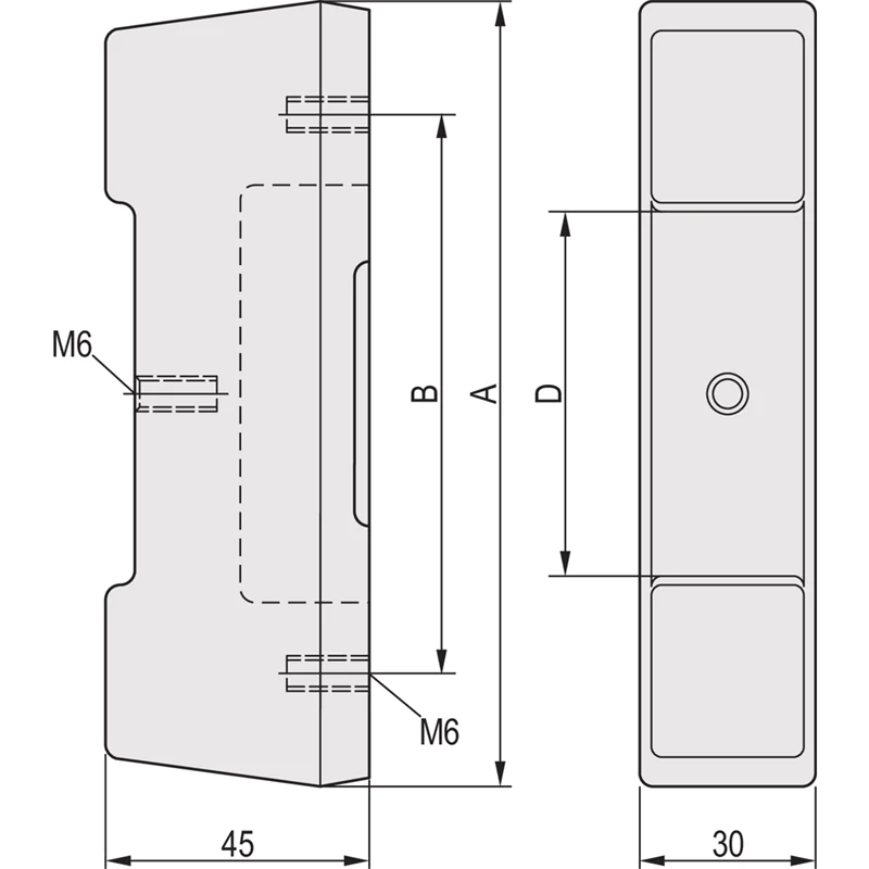 SCHROFF rückwandfuss für Abdeckhaube - FUSS f.COMPAC ABDECKH. 20823668