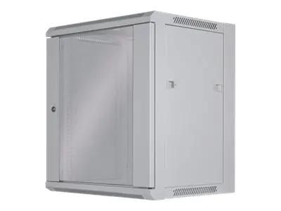Intellinet Network Cabinet, Wall Mount (Standard), 12U, Usable Depth 260mm/Width 510mm, Grey, Flatpack, Max 60kg, Metal & Glass Door, Back Panel, Removeable Sides, Suitable also for use on desk or floor, 19",Parts for wall install (eg screws/rawl plugs) n Intellinet Network Cabinet, Wall Mount (Standard), 12U, Usable Depth 260mm/Width 510mm, Grey, Flatpack, Max 60kg, Metal & Glass Door, Back Panel, Removeable Sides, Suitable also for use on desk or floor, 19",Parts for wall install (eg screws/rawl plugs) n