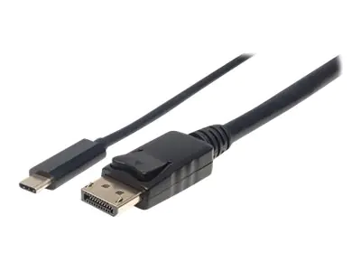 Manhattan USB-C to DisplayPort Cable, 4K@60Hz, 1m, Male to Male, Black, Three Year Warranty, Polybag - Adapterkabel - 24 pin USB-C (M) zu DisplayPort (M) - USB 3.1 - 1 m - 4K Unterstützung - Schwarz Manhattan USB-C to DisplayPort Cable, 4K@60Hz, 1m, Male to Male, Black, Three Year Warranty, Polybag - Adapterkabel - 24 pin USB-C (M) zu DisplayPort (M) - USB 3.1 - 1 m - 4K Unterstützung - Schwarz