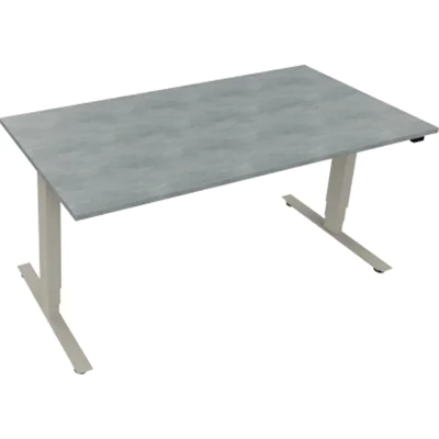 Sitz-/Stehtisch T-Kufe klappbar B1600xT800xH625-1285 si/Beton Sitz-/Stehtisch T-Kufe klappbar B1600xT800xH625-1285 si/Beton