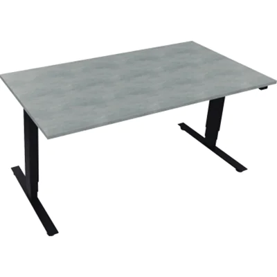 Sitz-/Stehtisch T-Kufe klappbar B1600xT800xH625-1285 an/Beton Sitz-/Stehtisch T-Kufe klappbar B1600xT800xH625-1285 an/Beton