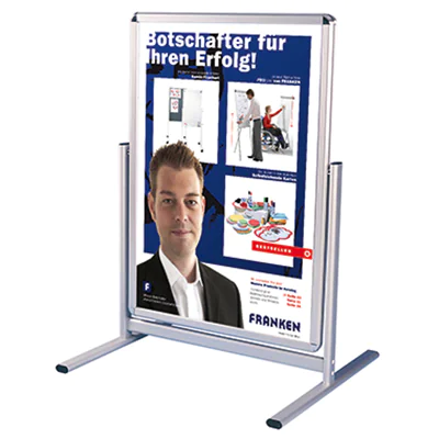 Franken Kundenstopper Outdoor BS1302 DIN A1 Außenbereich silber Franken Kundenstopper Outdoor BS1302 DIN A1 Außenbereich silber