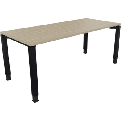 Schreibtisch Vierfuß Quadratrohr B1800xT800xH680-820 an/Eiche Natur Schreibtisch Vierfuß Quadratrohr B1800xT800xH680-820 an/Eiche Natur
