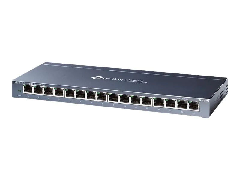 TP-Link TL-SG116 - Switch - 16 x 10/100/1000 - Desktop TP-Link TL-SG116 - Switch - 16 x 10/100/1000 - Desktop