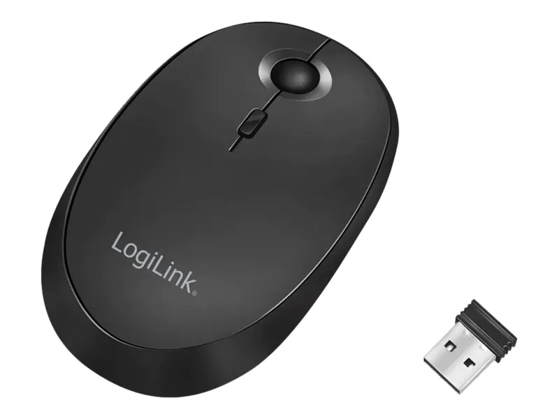 LogiLink Maus - optisch - kabellos - 2.4 GHz, Bluetooth 4.0 - kabelloser Empfänger (USB) ID0204
