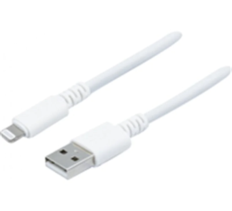 Dacomex 194043, Weiß, USB A, Lightning, 2 m, Männlich, Männlich