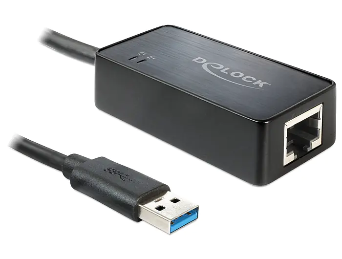 DeLock Adapter USB 3.0 > Gigabit LAN 10/100/1000 Mb/s - Netzwerkadapter - USB 3.0 - Gigabit Ethernet DeLock Adapter USB 3.0 > Gigabit LAN 10/100/1000 Mb/s - Netzwerkadapter - USB 3.0 - Gigabit Ethernet