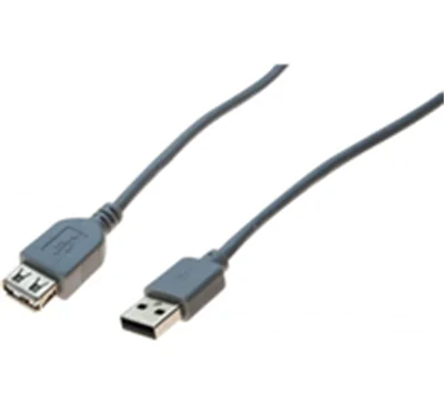 exertis Connect - USB-Verlängerungskabel - USB Typ A (M) zu USB Typ A (W) - USB 2.0 - 2 m - Grau exertis Connect - USB-Verlängerungskabel - USB Typ A (M) zu USB Typ A (W) - USB 2.0 - 2 m - Grau