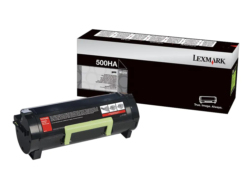 Lexmark 500HA - Hohe Ergiebigkeit - Schwarz - Original - Tonerpatrone LCCP - für Lexmark MS310d, MS310dn, MS312dn, MS315dn
