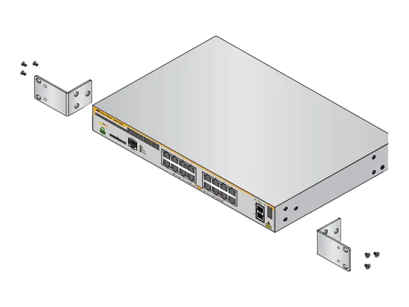 Allied Telesis AT-RKMT-J13 - Rackmontagesatz - für AT x230, x330; CentreCOM AT-GS970EMX/20, GS970EMX/28, x230-18, x230-28, x230L-17, x330-28