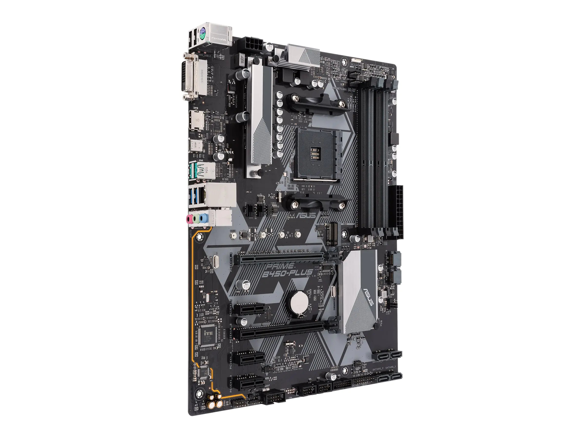 ASUS PRIME B450-PLUS - Motherboard - ATX - Socket AM4 - AMD B450 Chipsatz - USB 3.1 Gen 1, USB 3.1 Gen 2, USB-C Gen1 - Gigabit LAN - Onboard-Grafik (CPU erforderlich) - HD Audio (8-Kanal)