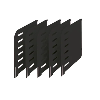 styro Trennwand styrodoc 280-3015.95 schwarz 5 St./Pack.