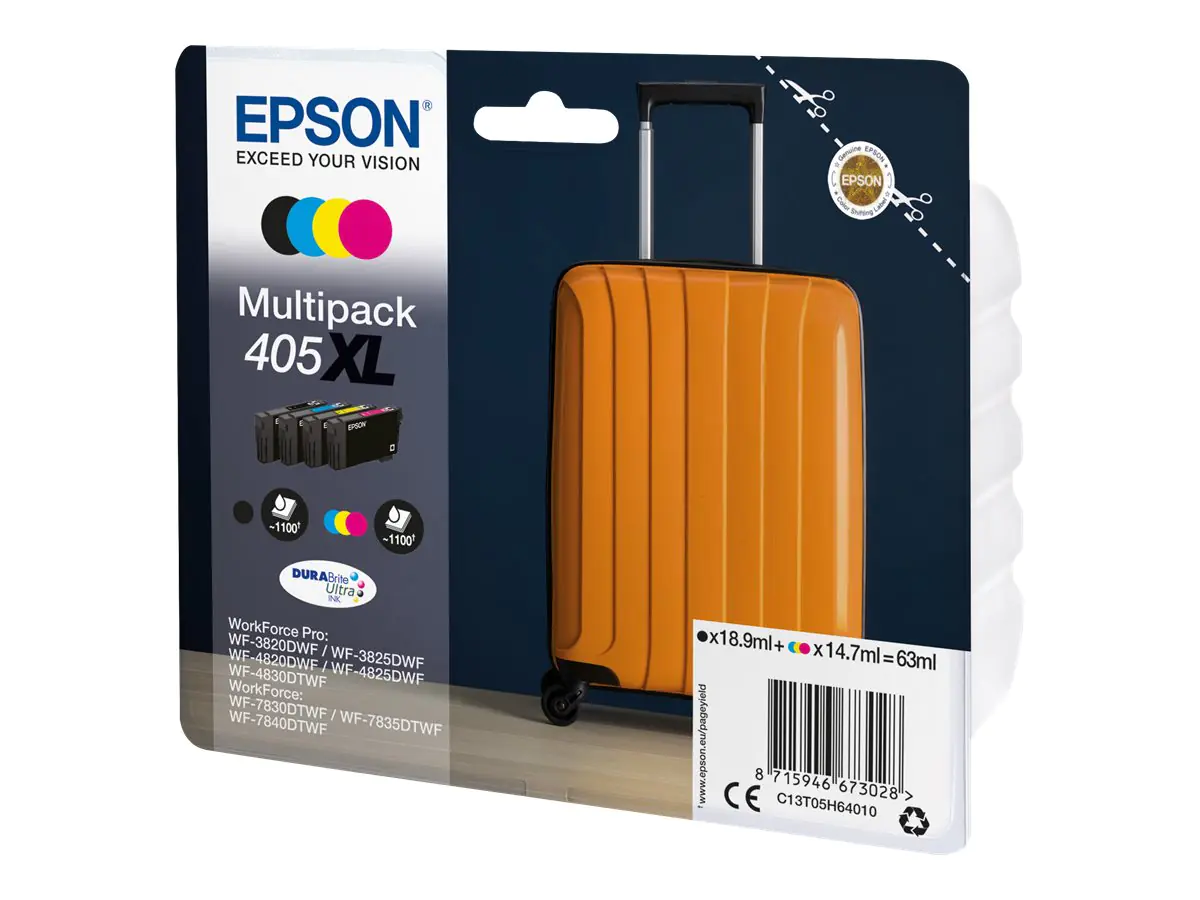 Epson 405XL Multipack - 4er-Pack - XL - Schwarz C13T05H64010