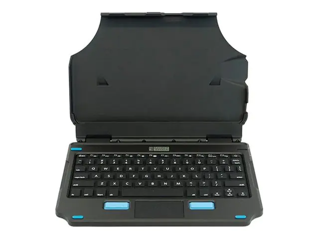 Gamber-Johnson 2-in-1 - Tastatur und Foliohülle (Hülle) - aufsetzbar - mit Touchpad, Maustasten - POGO pin - QWERTY - GB