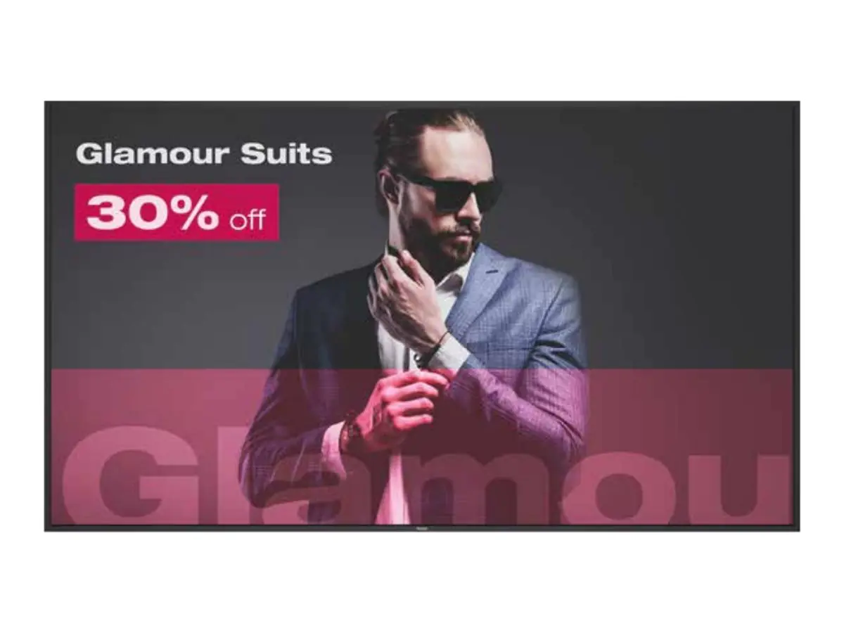 Iiyama LH4354UHS-B1AG - 108 cm (43") Diagonalklasse LH54 Series LCD-Display mit LED-Hintergrundbeleuchtung - interaktive Digital Signage - mit mit SoC Mediaplayer - 4K UHD (2160p) 3840 x 2160