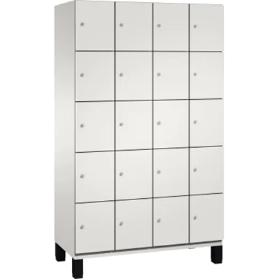 C+P Fächerschrank 4510440S10018 Füße 20Fächer B1200mm lgr/lgr