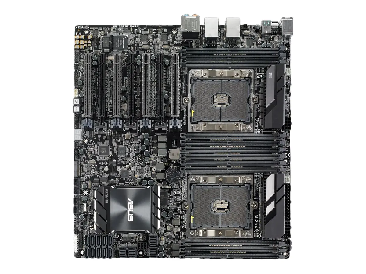 ASUS WS C621E SAGE - Motherboard - SSI EEB - Socket P - 2 Unterstützte CPUs - C621 Chipsatz - USB 3.1 Gen 1, USB-C Gen2, USB 3.1 Gen 2 - 2 x Gigabit LAN - Onboard-Grafik - HD Audio (8-Kanal) 90SW0020-M0EAY0