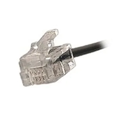 Exertis - Telefonkabel - RJ-11 (M) bis RJ-45 (M) - 10 m - flach - Schwarz Exertis - Telefonkabel - RJ-11 (M) bis RJ-45 (M) - 10 m - flach - Schwarz