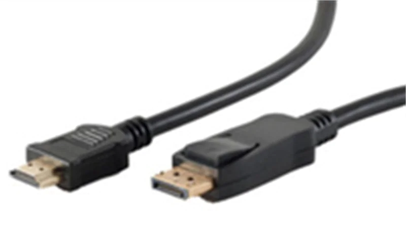 ShiverPeaks BS77492-2, 2 m, DisplayPort, HDMI Typ A (Standard), Männlich, Männlich, Gold