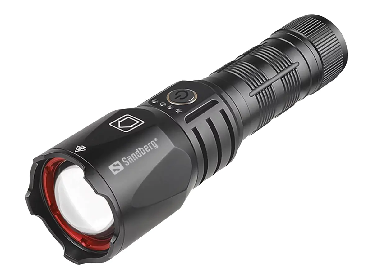 SANDBERG Active Survivor Torch Powerbank 5000 - Powerbank - 5000 mAh - 18.5 Wh - 2 A - 2 Ausgabeanschlussstellen (USB, USB-C) 420-89