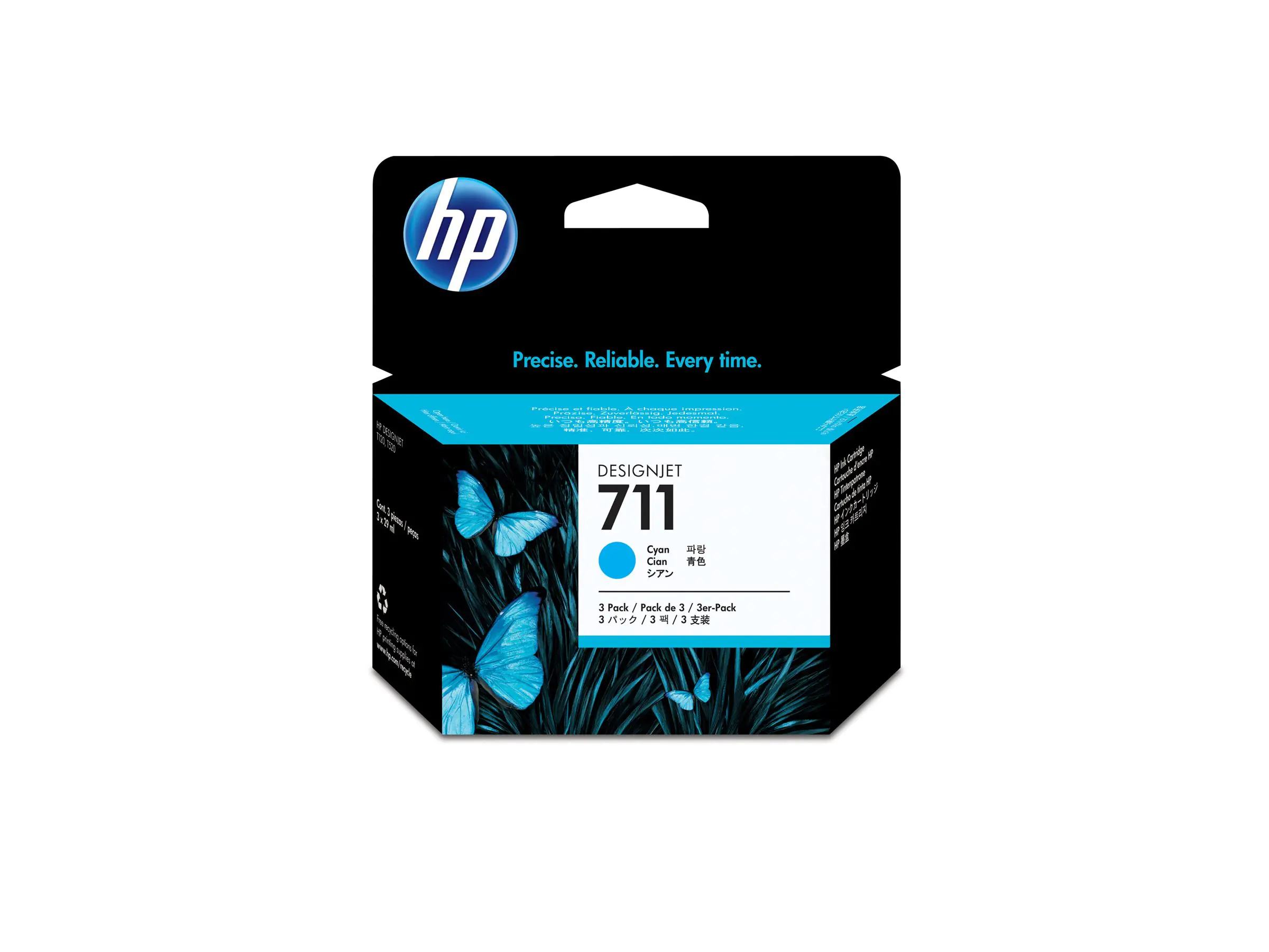 HP 711 - 3er-Pack - 29 ml - Cyan - original CZ134A