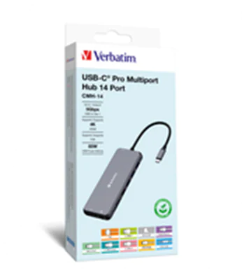 Verbatim - Hub - 2 x HDMI + 1 x VGA + 7 x USB + 1 x 1 Gigabit Ethernet - Desktop Verbatim - Hub - 2 x HDMI + 1 x VGA + 7 x USB + 1 x 1 Gigabit Ethernet - Desktop