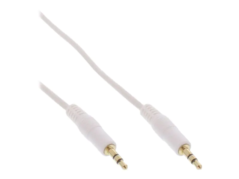 InLine - Audiokabel - mini-phone stereo 3.5 mm männlich zu mini-phone stereo 3.5 mm männlich - 5 m - weiß