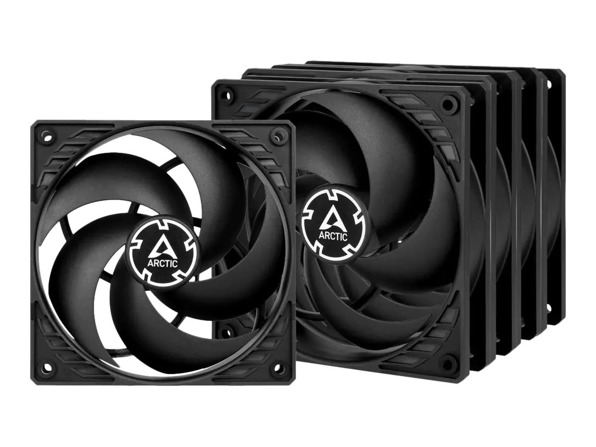 ARCTIC P12 PWM PST Value Pack - Gehäuselüfter - 120 mm - Schwarz