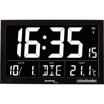 technoline Wanduhr WS 8007 digital Jumbo LCD technoline Wanduhr WS 8007 digital Jumbo LCD
